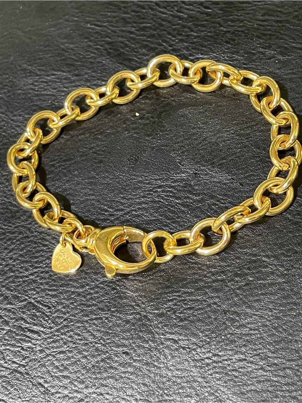 Milor Italy Bronze Gold Plate Chunky Chain Bracelet Y2K McBling Bronzo Italia - Picture 5 of 13